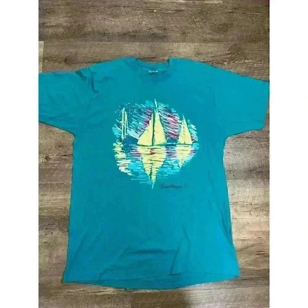 Vtg 90's Y2K Fruit Of The Loom Made In USA Single Stitch Unisex XL Art T-Shirt